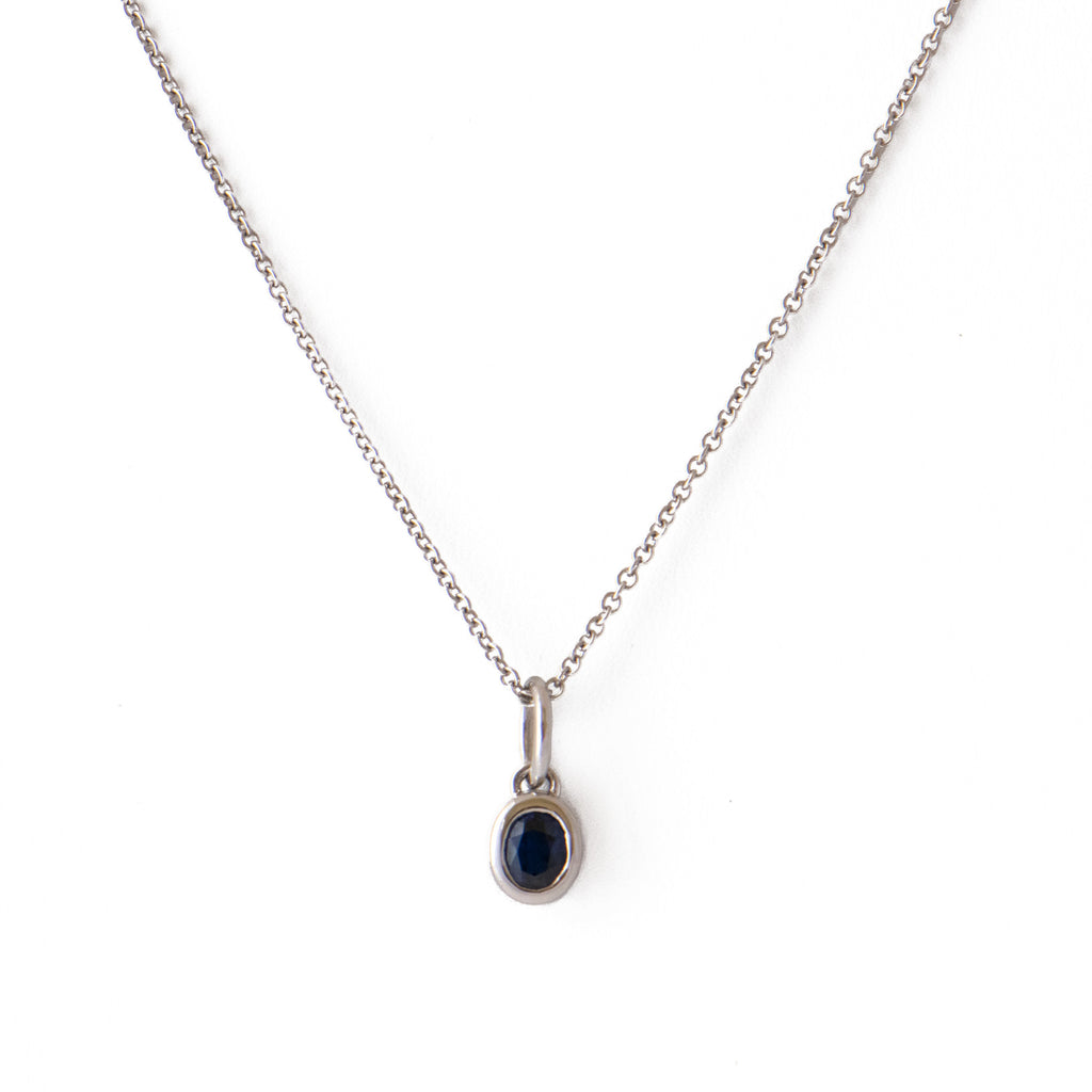 Darcy Sapphire Bezel Pendant