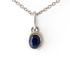 Darcy Sapphire Bezel Pendant